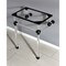 Fauceture VAH242030MB 24-Inch x 20-3/8-Inch x 30-Inch Acrylic Console Sink Legs, Matte Black VAH242030MB - alternate 2
